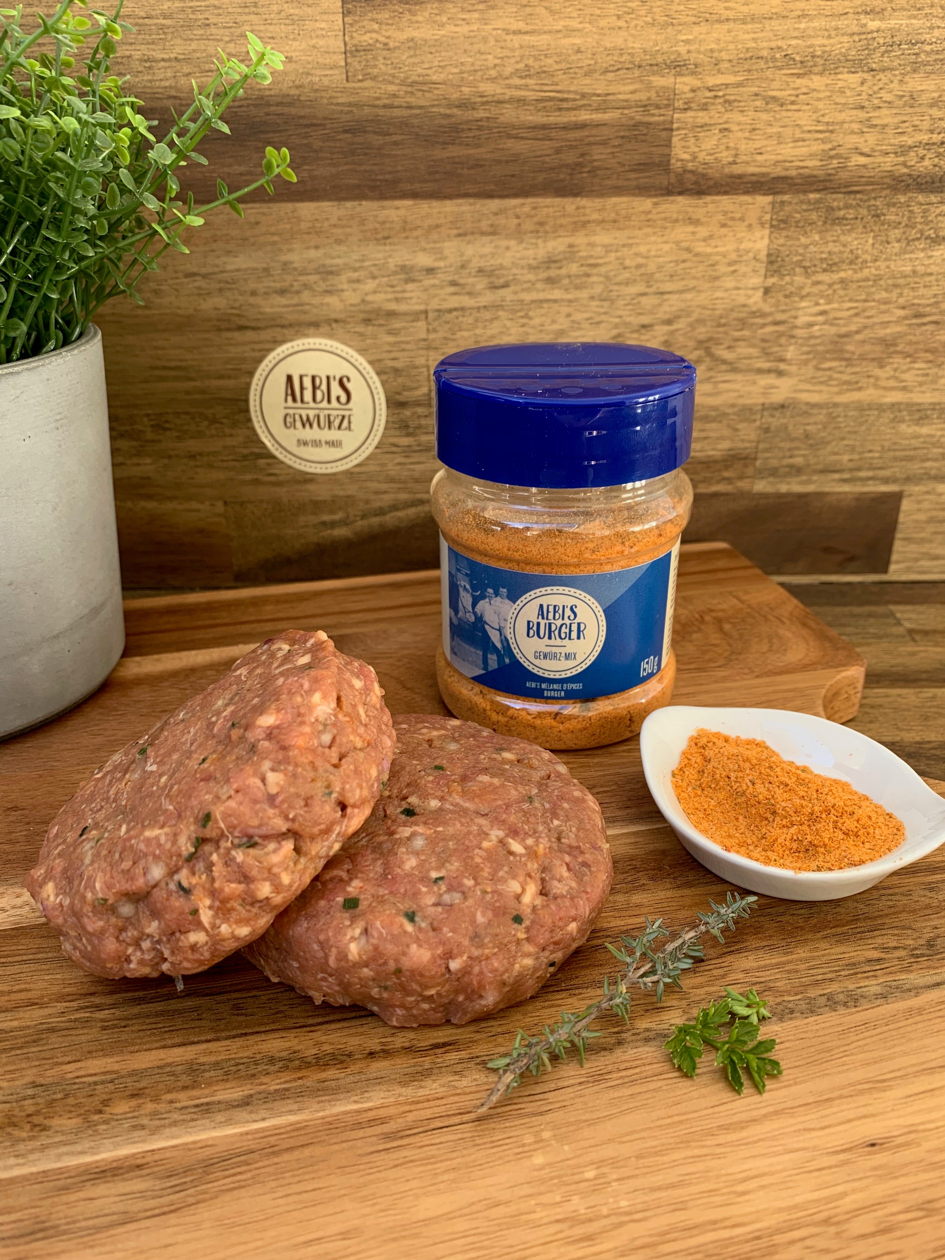 Perfekte Burger selber machen – mit Aebi’s Gewürz-Mix Burger