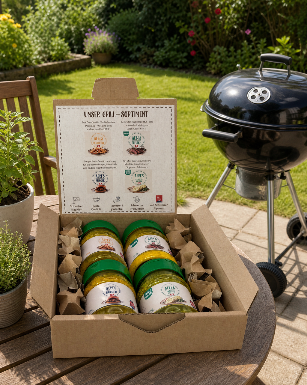 Grill / BBQ Gewürz-Box - alles für die Grill-Küche