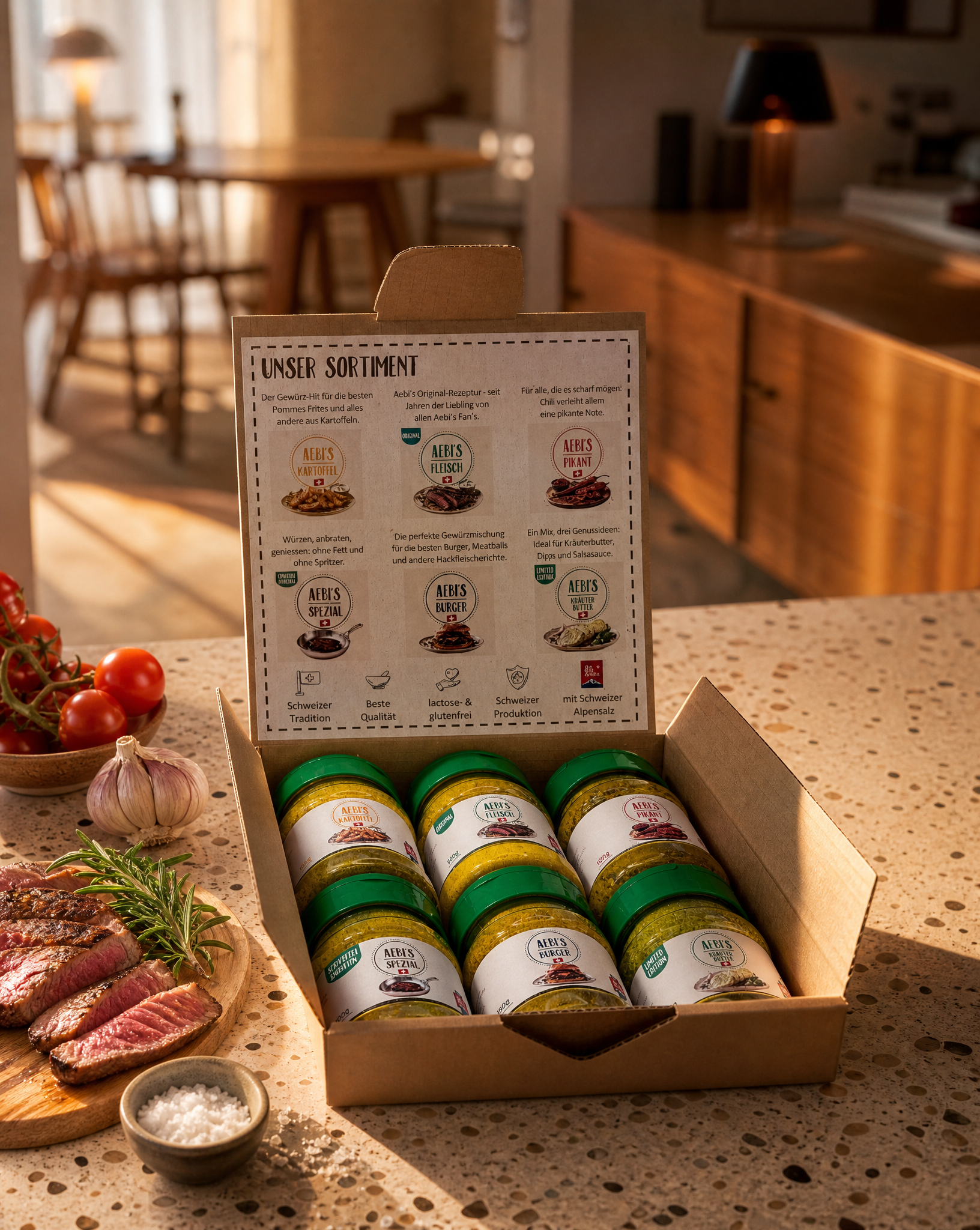 Aebi’s Gewürz-Box (5 Gewürze, 1 Limited Edition)